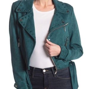 NWT Emerald Suede Studded Jacket M